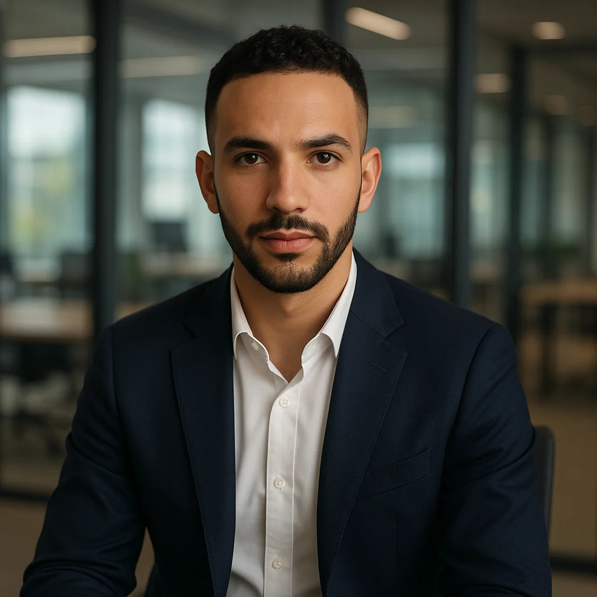 Retrato profesional de un miembro del equipo de ArrelaViral en una oficina moderna.